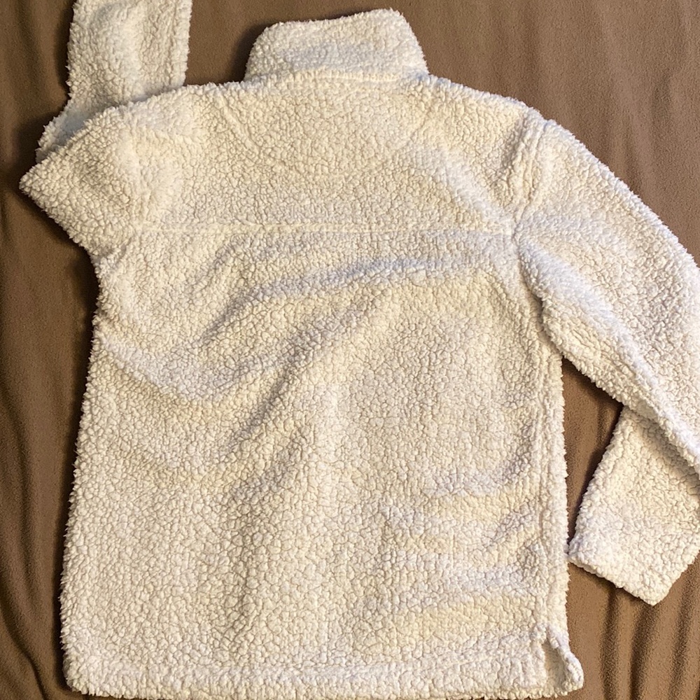 Fuzzy 1/4 zip pullover - Picture 2 of 3